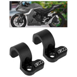 Maxbell Rear Brake Line Clamps Motorcycle Parts Brake Hose Snap Clamp for Honda Black