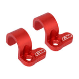Maxbell Rear Brake Line Clamps Motorcycle Parts Brake Hose Snap Clamp for Honda Red