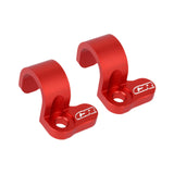 Maxbell Rear Brake Line Clamps Motorcycle Parts Brake Hose Snap Clamp for Honda Red