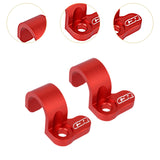 Maxbell Rear Brake Line Clamps Motorcycle Parts Brake Hose Snap Clamp for Honda Red
