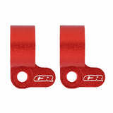 Maxbell Rear Brake Line Clamps Motorcycle Parts Brake Hose Snap Clamp for Honda Red