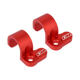 Maxbell Rear Brake Line Clamps Motorcycle Parts Brake Hose Snap Clamp for Honda Red