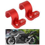 Maxbell Rear Brake Line Clamps Motorcycle Parts Brake Hose Snap Clamp for Honda Red