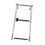 Maxbell 2 Step Telescoping Marine Ladder Non Slip for Pontoon Boat Yacht Dinghy