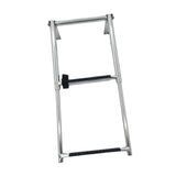 Maxbell 2 Step Telescoping Marine Ladder Non Slip for Pontoon Boat Yacht Dinghy