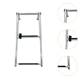 Maxbell 2 Step Telescoping Marine Ladder Non Slip for Pontoon Boat Yacht Dinghy