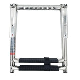 Maxbell 2 Step Telescoping Marine Ladder Non Slip for Pontoon Boat Yacht Dinghy