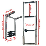 Maxbell Telescopic Boat Ladder Easy Install 3 Steps for Underwater Boat Docking