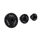 Maxbell Engine Timing Cap Oil Screw Motor Accessory Rust Resistant Crankcase Cover Black
