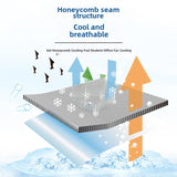 Maxbell Motorcycle Seat Cushion Breathable Large for Traveling for Motorbike Gel Pad