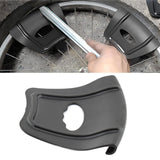 Maxbell Motorcycle Rim Protector Sturdy Rim Protector for Motorcycle Bike Parts Black