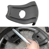 Maxbell Motorcycle Rim Protector Sturdy Rim Protector for Motorcycle Bike Parts Black