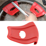 Maxbell Motorcycle Rim Protector Sturdy Rim Protector for Motorcycle Bike Parts Red