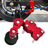 Maxbell Motorcycle Chain Adjuster Universal Premium High Performance Tensioner Guide Red