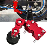 Maxbell Motorcycle Chain Adjuster Universal Premium High Performance Tensioner Guide Red