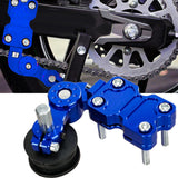 Maxbell Motorcycle Chain Adjuster Universal Premium High Performance Tensioner Guide Blue