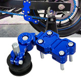 Maxbell Motorcycle Chain Adjuster Universal Premium High Performance Tensioner Guide Blue