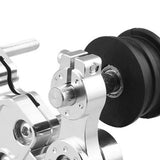 Maxbell Motorcycle Chain Adjuster Universal Premium High Performance Tensioner Guide Silver