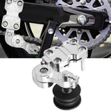 Maxbell Motorcycle Chain Adjuster Universal Premium High Performance Tensioner Guide Silver