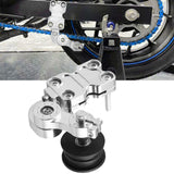 Maxbell Motorcycle Chain Adjuster Universal Premium High Performance Tensioner Guide Silver
