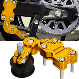 Maxbell Motorcycle Chain Adjuster Universal Premium High Performance Tensioner Guide Yellow