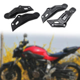 Maxbell 2 Pieces Frame Side Panels Spare Practical Sleek Guards for Yamaha FZ07 Black