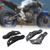 Maxbell 2 Pieces Frame Side Panels Spare Practical Sleek Guards for Yamaha FZ07 Black