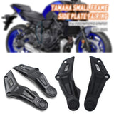Maxbell 2 Pieces Frame Side Panels Spare Practical Sleek Guards for Yamaha FZ07 Black