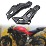 Maxbell 2 Pieces Frame Side Panels Spare Practical Sleek Guards for Yamaha FZ07 Carbon Fibre