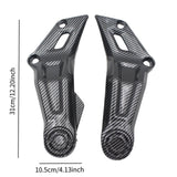 Maxbell 2 Pieces Frame Side Panels Spare Practical Sleek Guards for Yamaha FZ07 Carbon Fibre
