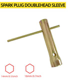 Maxbell Ignition Spark Plug Spanner Removal 14mm 18mm Steel Repairing Tool Hand Tool