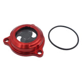 Maxbell Engine Oil Filter Cover Premium Replacement for Drz400S Drz400 Drz400SM Red