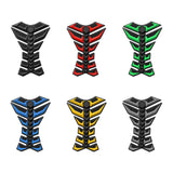 Maxbell Motorcycle Gas Tank Sticker 3D Rubber Accessories Oil Tank Fish Bone Sticker Black