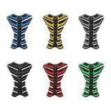 Maxbell Motorcycle Gas Tank Sticker 3D Rubber Accessories Oil Tank Fish Bone Sticker Black