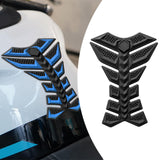 Maxbell Motorcycle Gas Tank Sticker 3D Rubber Accessories Oil Tank Fish Bone Sticker Black