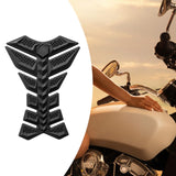 Maxbell Motorcycle Gas Tank Sticker 3D Rubber Accessories Oil Tank Fish Bone Sticker Black