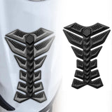 Maxbell Motorcycle Gas Tank Sticker 3D Rubber Accessories Oil Tank Fish Bone Sticker Black