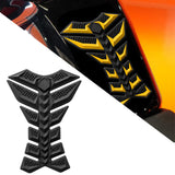 Maxbell Motorcycle Gas Tank Sticker 3D Rubber Accessories Oil Tank Fish Bone Sticker Black