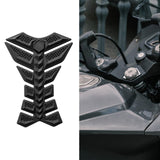 Maxbell Motorcycle Gas Tank Sticker 3D Rubber Accessories Oil Tank Fish Bone Sticker Black