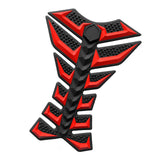 Maxbell Motorcycle Gas Tank Sticker 3D Rubber Accessories Oil Tank Fish Bone Sticker Red