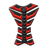 Maxbell Motorcycle Gas Tank Sticker 3D Rubber Accessories Oil Tank Fish Bone Sticker Red