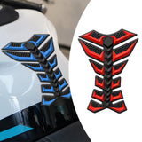 Maxbell Motorcycle Gas Tank Sticker 3D Rubber Accessories Oil Tank Fish Bone Sticker Red