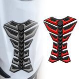 Maxbell Motorcycle Gas Tank Sticker 3D Rubber Accessories Oil Tank Fish Bone Sticker Red