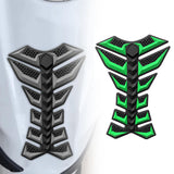 Maxbell Motorcycle Gas Tank Sticker 3D Rubber Accessories Oil Tank Fish Bone Sticker Green