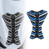 Maxbell Motorcycle Gas Tank Sticker 3D Rubber Accessories Oil Tank Fish Bone Sticker Blue