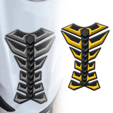 Maxbell Motorcycle Gas Tank Sticker 3D Rubber Accessories Oil Tank Fish Bone Sticker Yellow