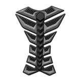 Maxbell Motorcycle Gas Tank Sticker 3D Rubber Accessories Oil Tank Fish Bone Sticker Gray