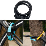 Maxbell Bike Cable Lock with Combination Accessory for Scooters Compact Multipurpose