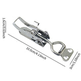 Maxbell Boat Anti Rattle Latch Adjustable Lock Hasp for Trailer Door Yacht