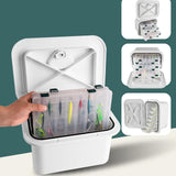 Maxbell Deck Storage Box White Lockable Tool Box Inspection Hatch Fishing Tackle Box